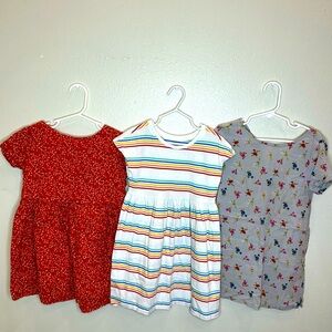 Bundle of 3 old navy toddler dresses size XS(4/5)